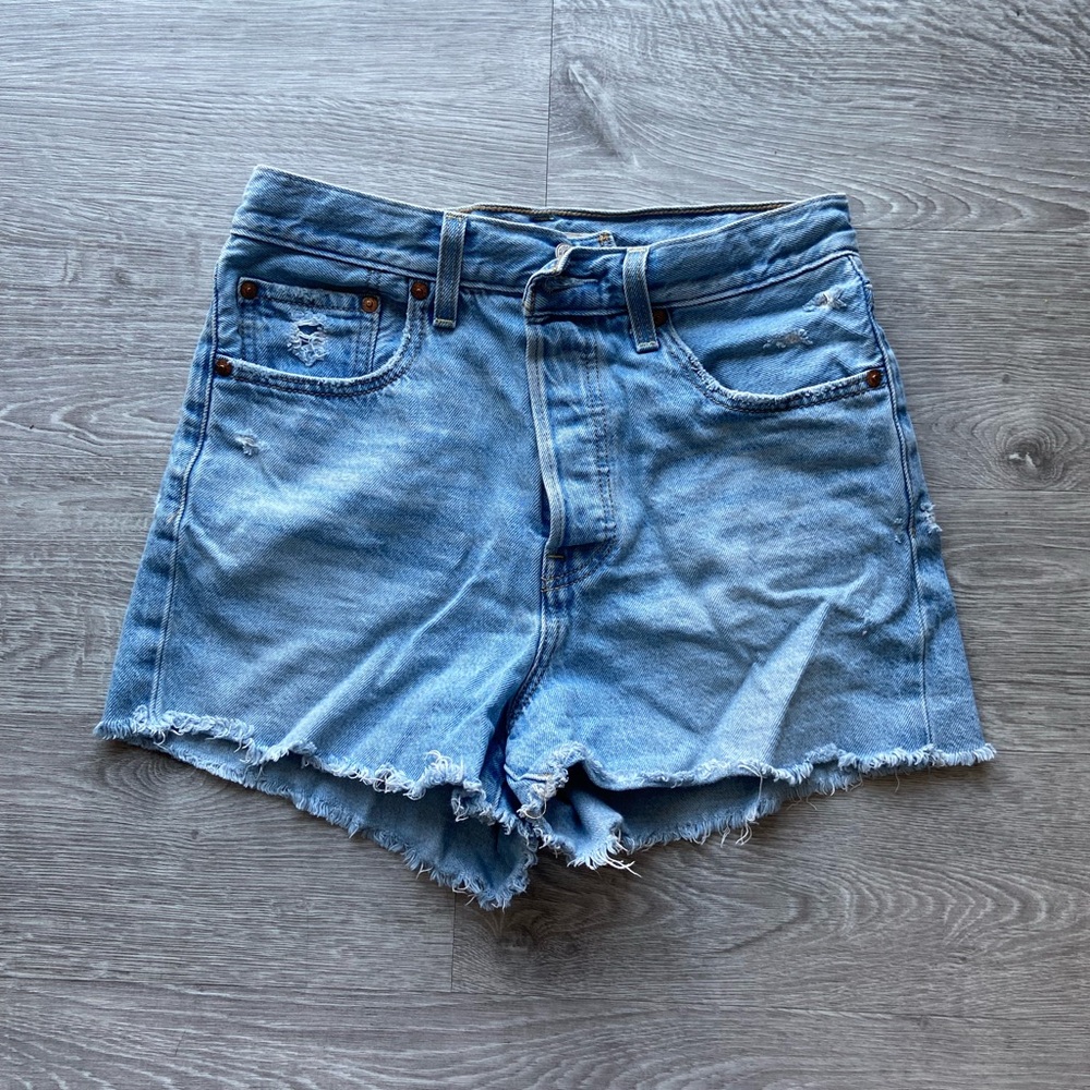 Levis Denim Blue Women's Shorts